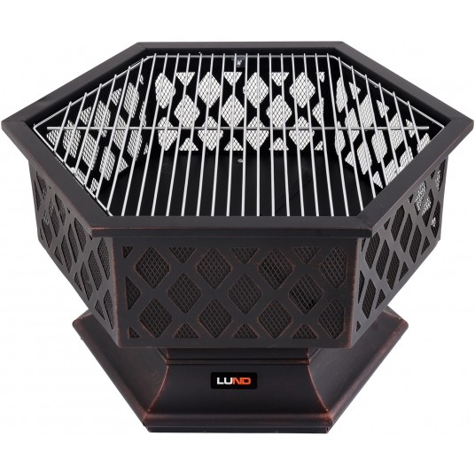 PALENISKO OGR. STAL. Z RUSZTEM 70X60CM -zdjęcie numer 4