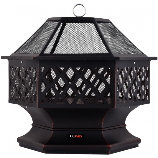 PALENISKO OGR. STAL. Z RUSZTEM 70X60CM -zdjęcie numer 2