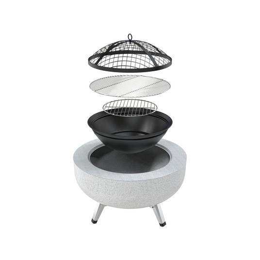 PALENISKO STALOWE 3W1 Z RUSZTEM 43.5CM -zdjęcie numer 2