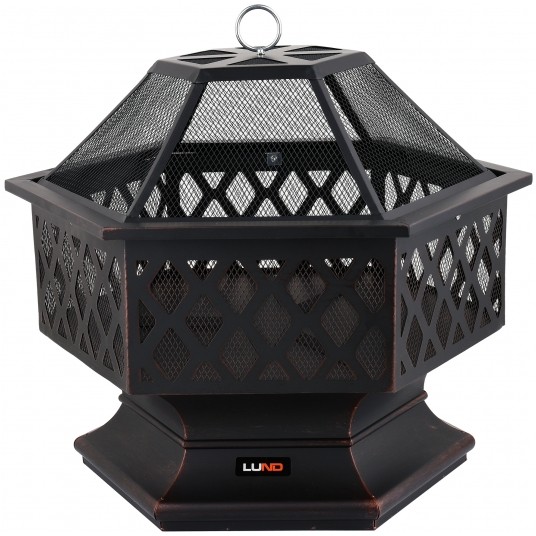 PALENISKO STALOWE DEKORACYJNE 70X60X63CM -zdjęcie numer 1