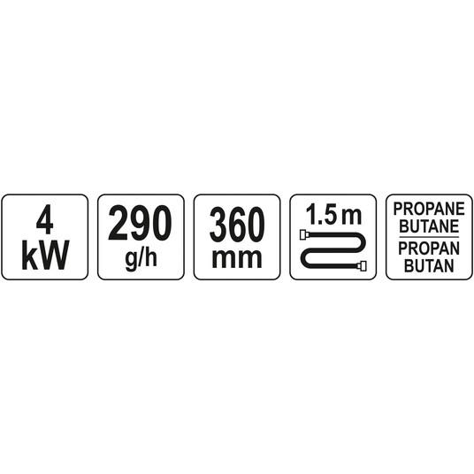 PALNIK 360 MM Z TRZEMA DYSZAMI DO LUTO -zdjęcie numer 5