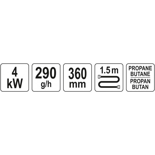 PALNIK 360 MM Z TRZEMA DYSZAMI DO LUTO -zdjęcie numer 5