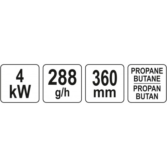 PALNIK 360 MM Z TRZEMA PUNKTOWYMI DYSZA -zdjęcie numer 4