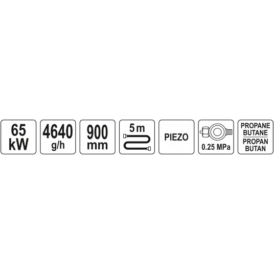 PALNIK DEKARSKI 900 MM Z DYSZĄ FI 60 MM -zdjęcie numer 4