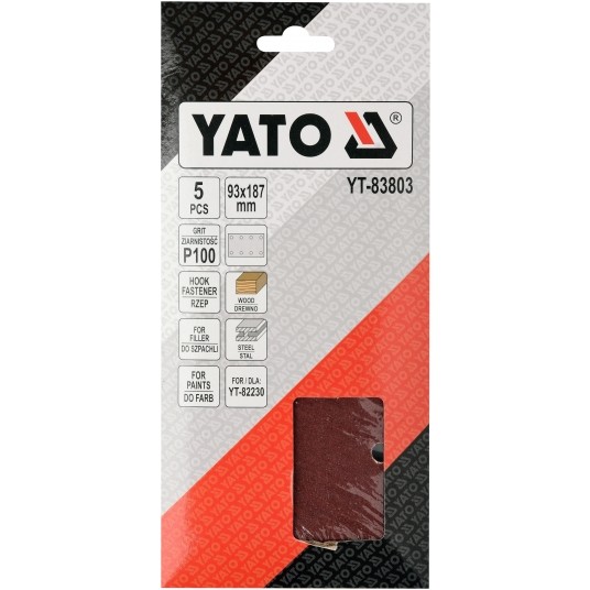 PAPIER ŚCIERNY 90MM X 187MM P100 -zdjęcie numer 2