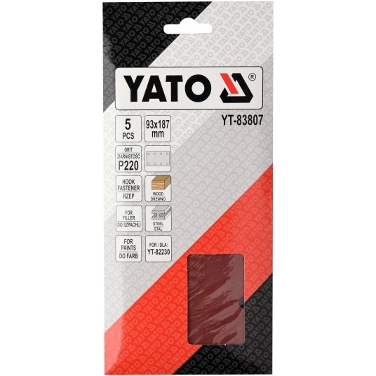 PAPIER ŚCIERNY 90MM X 187MM P220 -zdjęcie numer 2