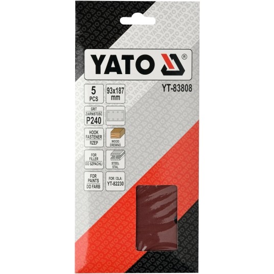 PAPIER ŚCIERNY 90MM X 187MM P240 -zdjęcie numer 2