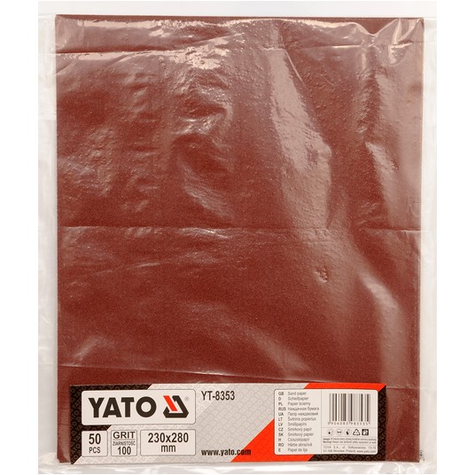 PAPIER ŚCIERNY C ARKUSZ 230*280 GR.100 -zdjęcie numer 2