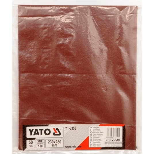 PAPIER ŚCIERNY C ARKUSZ 230*280 GR.100 -zdjęcie numer 2