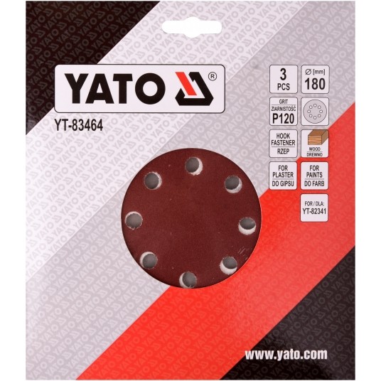 PAPIER ŚCIERNY NA RZEP 180MM P120 -zdjęcie numer 2