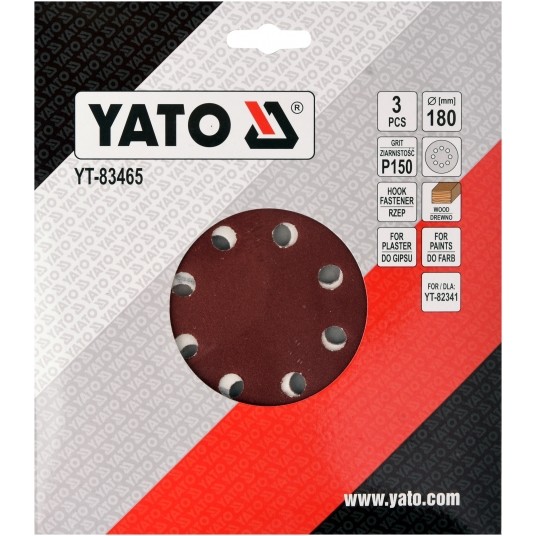 PAPIER ŚCIERNY NA RZEP 180MM P150 -zdjęcie numer 2