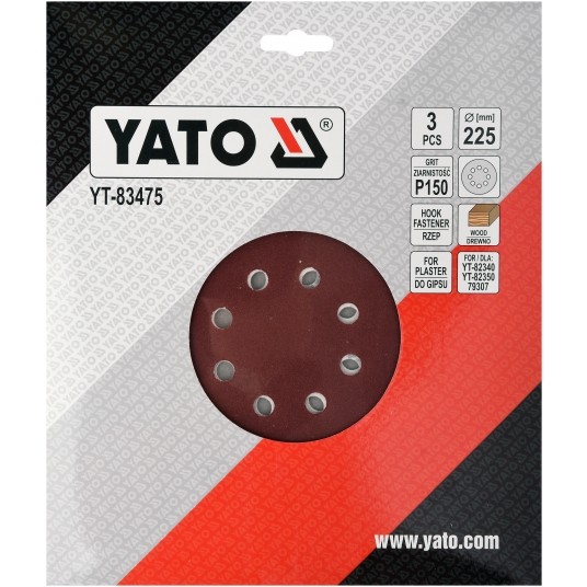 PAPIER ŚCIERNY NA RZEP 225MM P150 -zdjęcie numer 2