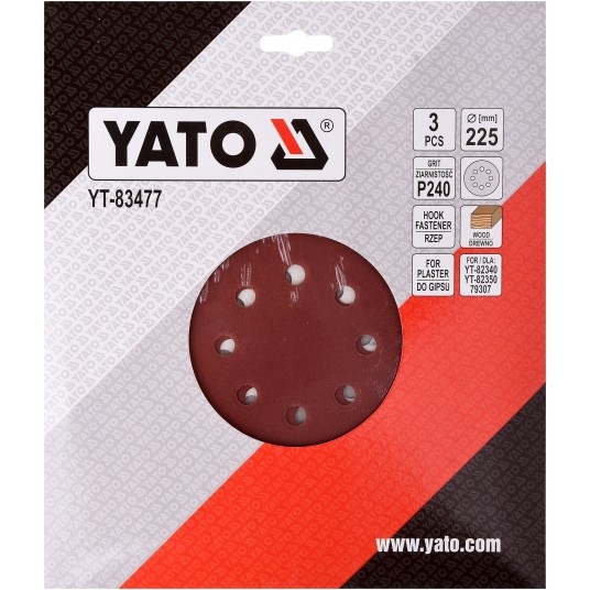 PAPIER ŚCIERNY NA RZEP 225MM P240 -zdjęcie numer 2