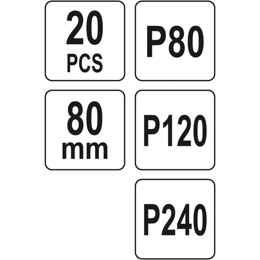 PAPIER ŚCIERNY TRÓJKĄTNY 80MM 20SZT -zdjęcie numer 5
