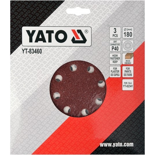 PAPIER ŚCIERNY Z RZEPEM 180MM P40 -zdjęcie numer 2