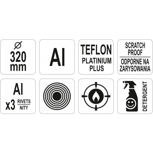 PATELNIA ALU PTFE 320MM -zdjęcie numer 4
