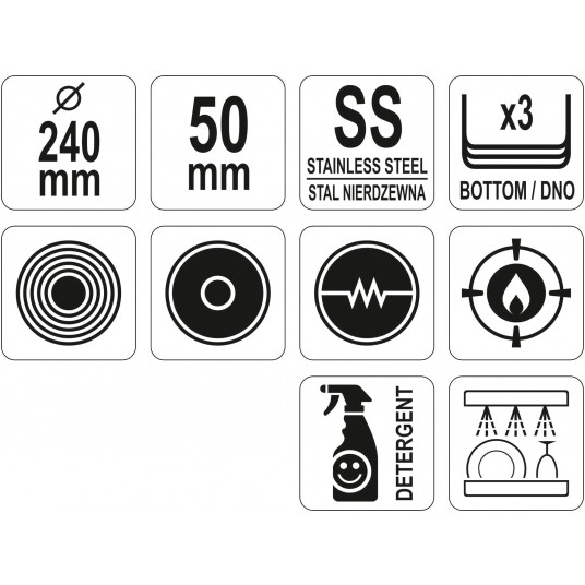 PATELNIA SS 24CM -zdjęcie numer 2