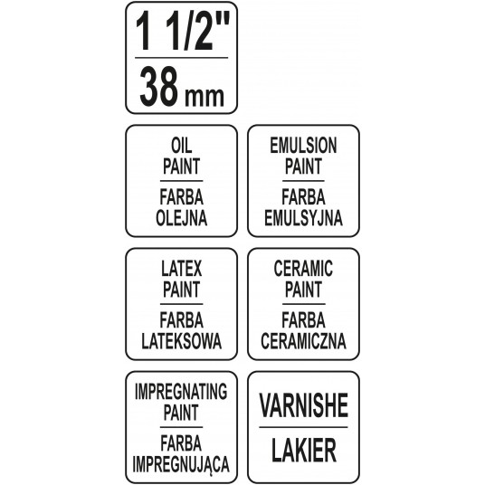 PĘDZEL ANGIELSKI AKRYL 2KA1,5" -zdjęcie numer 4