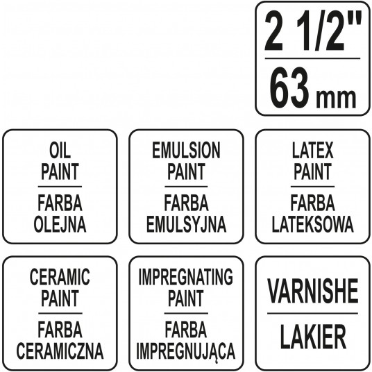 PĘDZEL ANGIELSKI AKRYL 2KA2,5" -zdjęcie numer 4