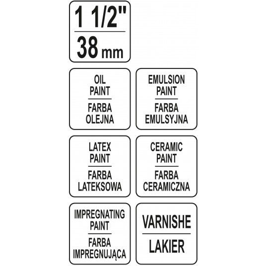 PĘDZEL ANGIELSKI AKRYL MA1,5" -zdjęcie numer 3