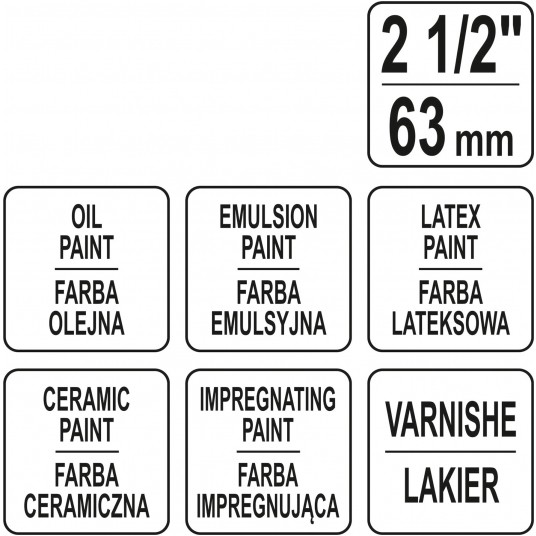 PĘDZEL ANGIELSKI AKRYL MA2,5" -zdjęcie numer 3