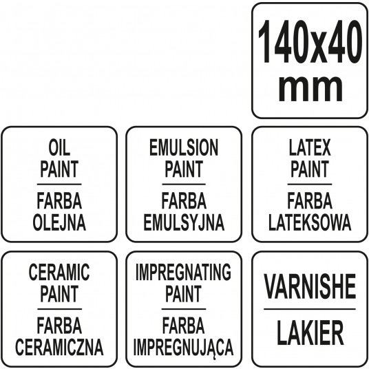 PĘDZEL TAPETOWY E40X140 -zdjęcie numer 3