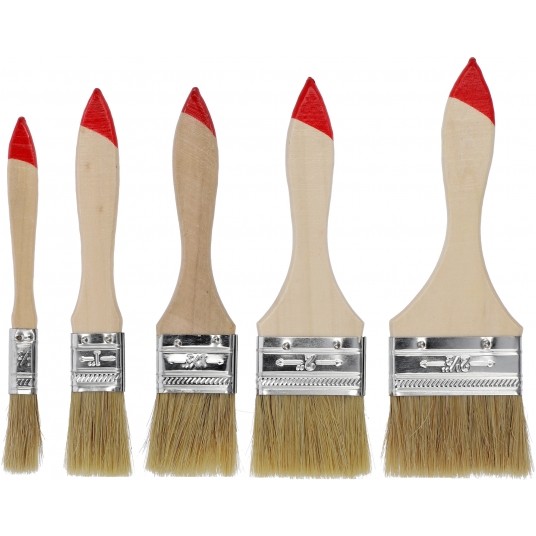 PĘDZLE MALARSKIE 5 SZT 0,5"-2,5" -zdjęcie numer 2