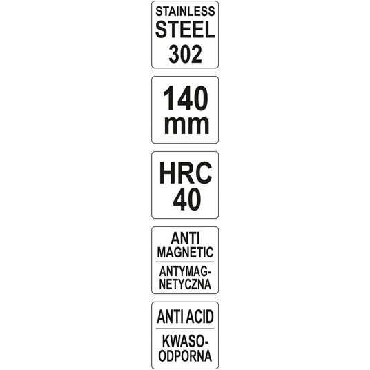 PĘSETA PROSTA ANTYSTAT.140MM POWLEKANA -zdjęcie numer 3