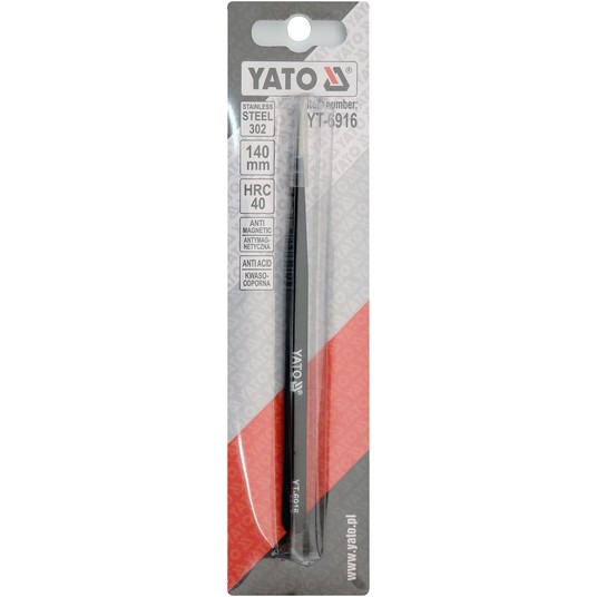PĘSETA PROSTA ANTYSTAT.140MM POWLEKANA -zdjęcie numer 2