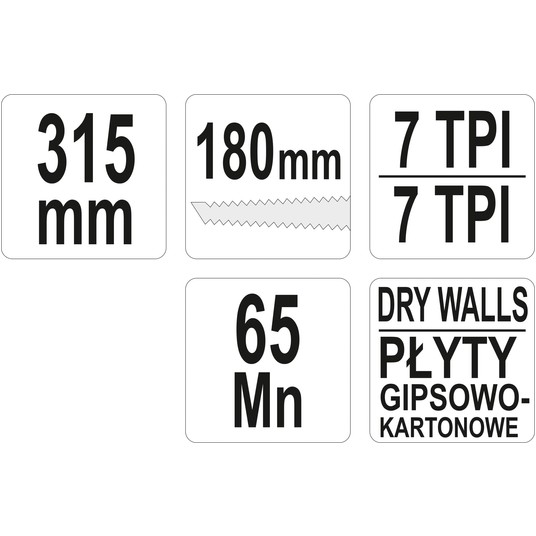 PIŁA 180 MM DO PŁYT G.K. -zdjęcie numer 3