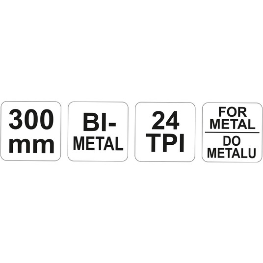 PIŁA DO METALU 300MM Z RĄCZKĄ TPR -zdjęcie numer 3