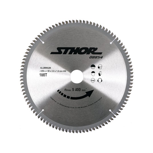 PIŁA TARCZOWA DO ALUMINIUM D250 T100 d30 -zdjęcie numer 1
