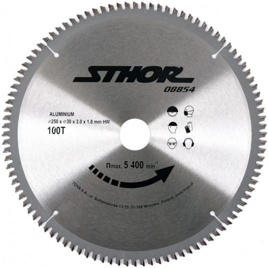 PIŁA TARCZOWA DO ALUMINIUM D250 T100 d30 -zdjęcie numer 1