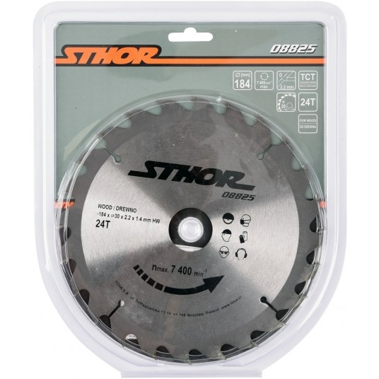 PIŁA TARCZOWA Z WĘGLIKIEM D184 T24 d30 -zdjęcie numer 1