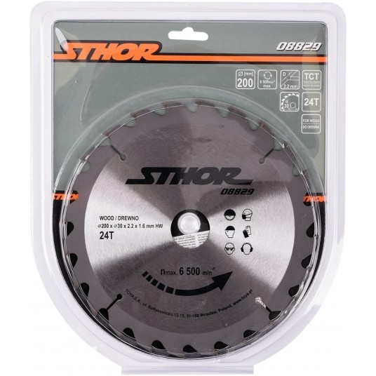 PIŁA TARCZOWA Z WĘGLIKIEM D200 T24 d30 -zdjęcie numer 2