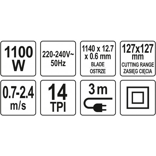 PIŁA TAŚMOWA 1100W (ZDEJMOWANA PODSTAWA) -zdjęcie numer 17