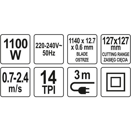 PIŁA TAŚMOWA 1100W (ZDEJMOWANA PODSTAWA) -zdjęcie numer 17