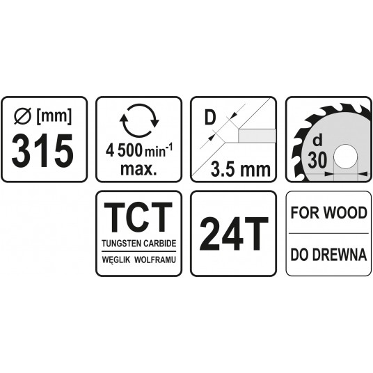 PIŁA WIDIOWA 315X24X30 YATO -zdjęcie numer 3