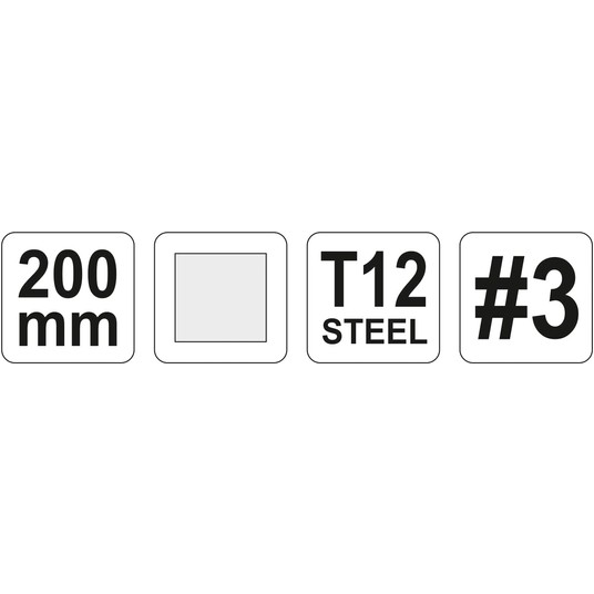 PILNIK DO METALU KWADRATOWY 200MM #3 -zdjęcie numer 2
