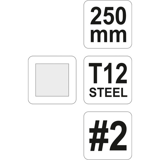 PILNIK DO METALU KWADRATOWY 250MM #2 -zdjęcie numer 1
