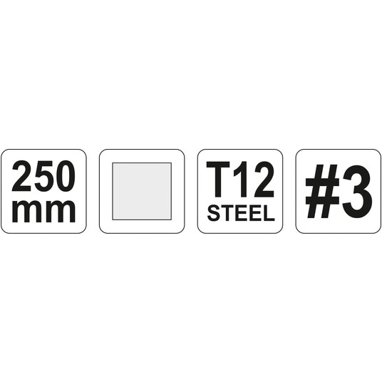 PILNIK DO METALU KWADRATOWY 250MM #3 -zdjęcie numer 2