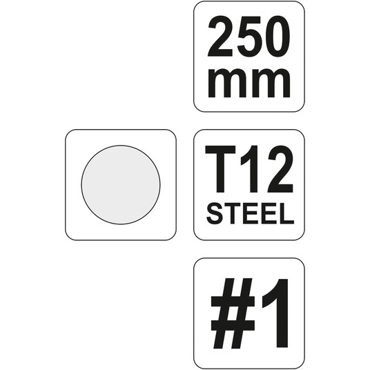 PILNIK DO METALU OKRĄGŁY 250MM #1 -zdjęcie numer 3