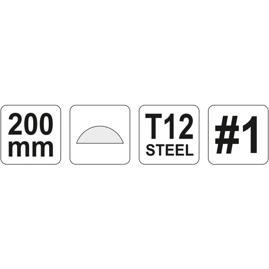PILNIK DO METALU PÓŁOKRĄGŁY 200MM #1 -zdjęcie numer 2
