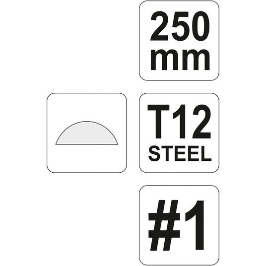 PILNIK DO METALU PÓŁOKRĄGŁY 250MM #1 -zdjęcie numer 3