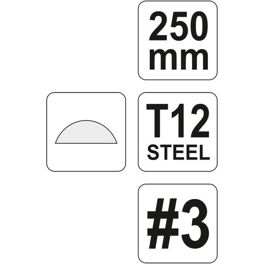 PILNIK DO METALU PÓŁOKRĄGŁY 250MM #3 -zdjęcie numer 1