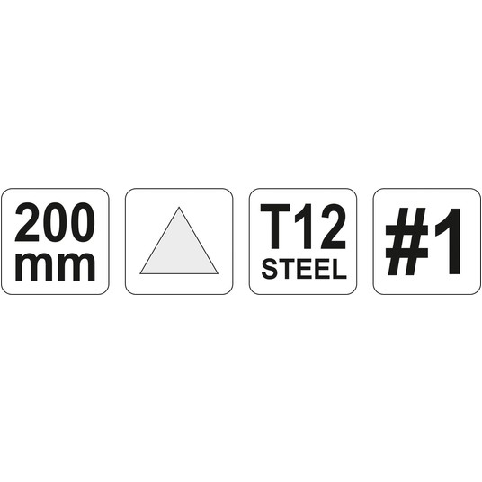 PILNIK DO METALU TRÓJKĄTNY 200MM #1 -zdjęcie numer 2