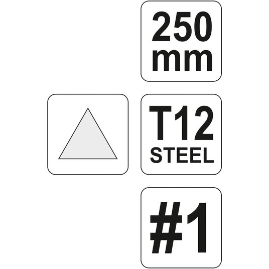 PILNIK DO METALU TRÓJKĄTNY 250MM #1 -zdjęcie numer 3