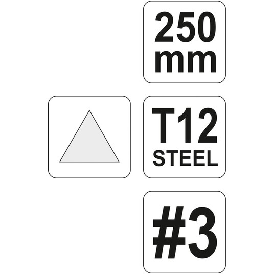 PILNIK DO METALU TRÓJKĄTNY 250MM #3 -zdjęcie numer 1