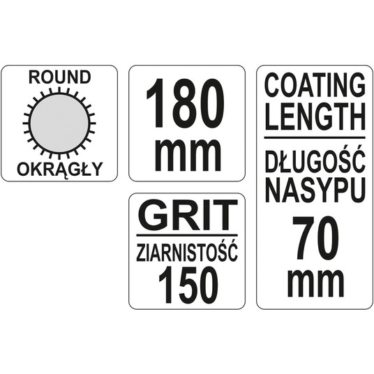 PILNIK IGLAK DIAMENTOWY OKRĄG 5x180x70MM -zdjęcie numer 3