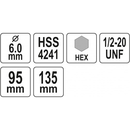 PILOT HSS GWINT 1/2'' UCHWYT HEX 10MM -zdjęcie numer 4